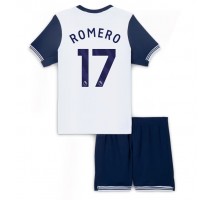 Tottenham Hotspur Cristian Romero #17 Koszulka Podstawowa dzieci 2024-25 Krótki Rękaw (+ krótkie spodenki)